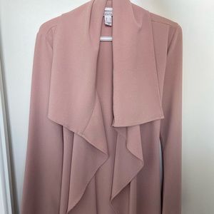 Light pink long cardigan (M)